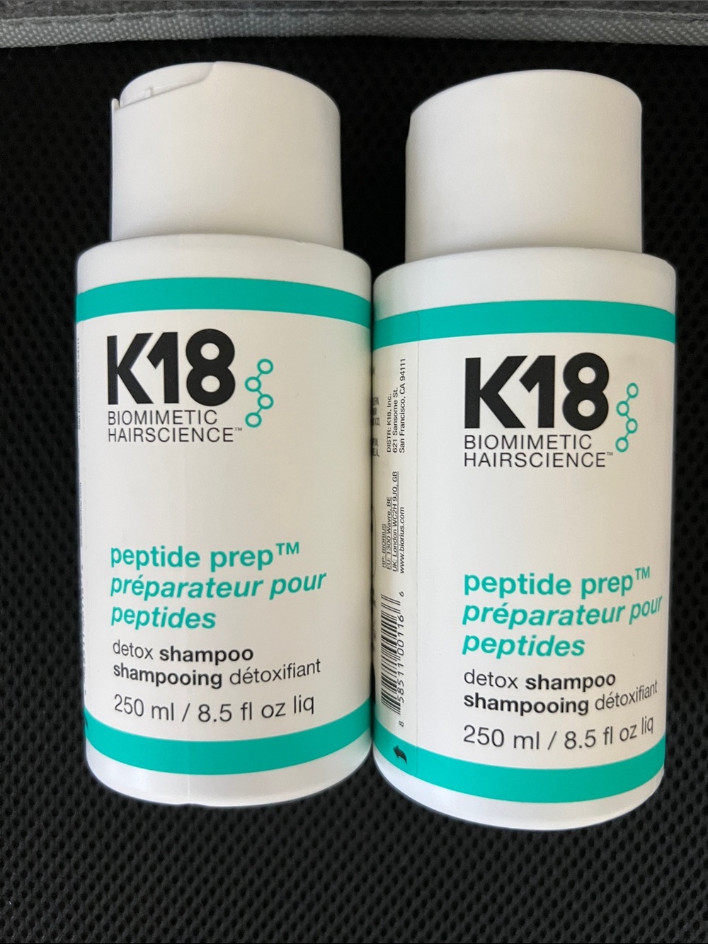 K18 Peptide Prep Detox Shampoo — White with Teal Accent